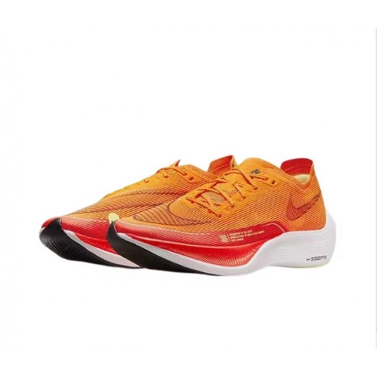 Unisex Nike ZoomX VaporFly NEXT Orange Red Running Shoes 