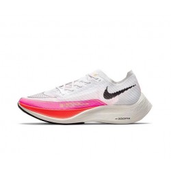 Unisex Nike ZomX VaporFly NEXT Pink White Running Shoes 