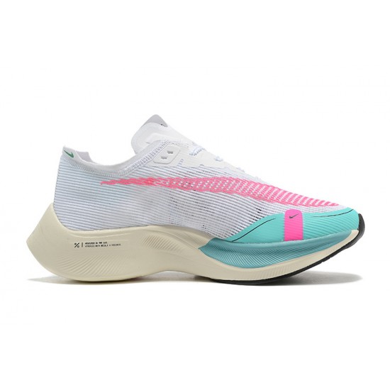 Unisex Nike ZoomX VaporFly NEXT White Pink Running Shoes 