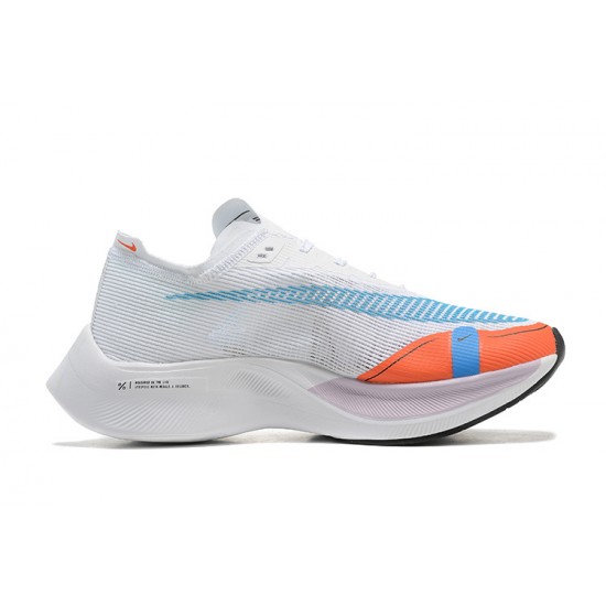 Unisex Nike ZoomX VaporFly NEXT White Red Running Shoes 