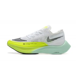 Unisex Nike ZomX VaporFly NEXT White Yellow Running Shoes 