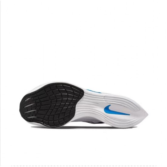 Unisex Nike ZoomX VaporFly NEXT White and Blue Running Shoes 