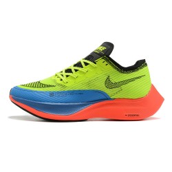 Unisex Nike ZomX VaporFly NEXT Yellow Blue Running Shoes 