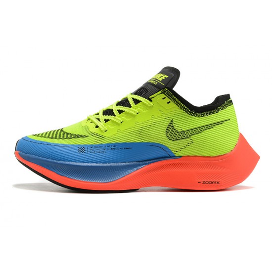 Unisex Nike ZomX VaporFly NEXT Yellow Blue Running Shoes