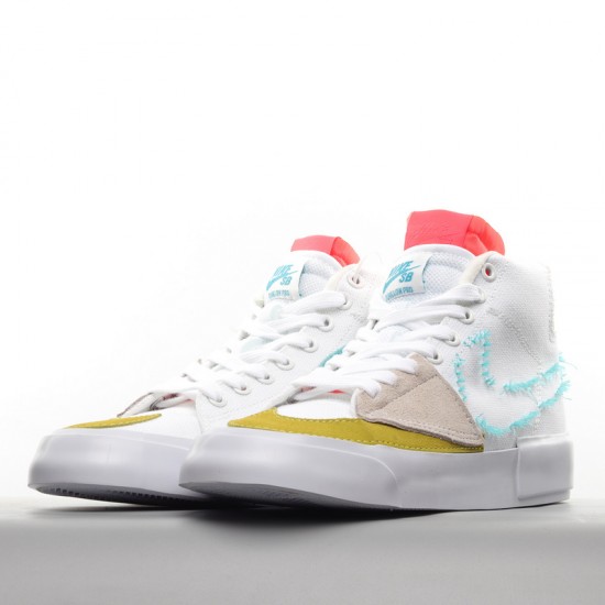 Nike SB Zoom Blazer Mid Hack Pack CI3833−101 Yellow White Nike Dunk Rep