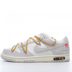 Off_White × Nike Dunk Low ＂The 50＂ DJ0950-105 Gray Shoes